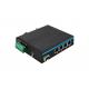 ROHS 10/100/1000Mbps POE Fiber Switch With 1 Fiber And 4 Ethernet Port