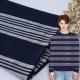 Soft Material Striped Cotton Fabric 185cm Width For Leisure Wear
