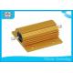 Gold Aluminum Housed​ Braking Wire Wound Power Resistor 25W 10ohm Long Life