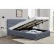 OEM ODM Platform Upholstered Tufted Twin Bed With Storage