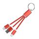 USB2.0 Braided Charging Cable USB To Lighting/Micro 0.8M/OEM 5V2A/5V3A Red/Blue/OEM Customized Support