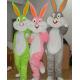 Custom Cartoon Character bugs bunny rabbit mascot costumes with little cool fan