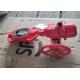 Signal Wafer Butterfly Gear Worm Power Fire Protection Valves Red Color