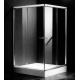 Single Rectangular Shower Cubicles , 1000 X 800 Two Sided Glass Shower Enclosure