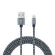 Nylon Braided usb to lightning cable 5V 2.1A Output For IPhone