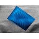 Air Cushion Bubble Mail Bag Blue Metallic Packaging For Cosmetics