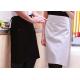 Women Kitchen Cooking Aprons , Solid Pattern Cotton Kitchen Aprons With Pockets