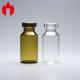 Clear and Amber 3ml Medicine Crimp Top Glass Tube Vial for Injection