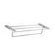 Double Towel rack85311B-Square &Brass+SS304&Chrome color& Bathroom Accessory&fittings&Sanitary Hardware