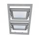 Seamless Double Glazed Aluminum Frame Awning Windows For Bathroom Kitchen
