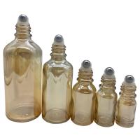 Luxury Golden Glass Roll On Bottles 30ml 50ml Roller Ball Vials