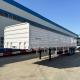 Tri Axle removable Flatbed Trailer with Side Wall for Loading 40 Ton Bulk Cargo for Sale