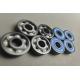 Roller Skating 608 Ceramic Bearings With Color Rubber Seal No Lubrication Peek Cage