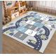 Cartoon Track Traffic Map Carpets For Living Room Floor, Children Playroom Rug