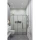 Customized White and Grey Bathroom Cabinet with Tall Side Cabinet Whole House Design