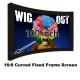 Made In China Best Price 100 Inch Curved Fixed Frame 16:9 Projection Screen For 3D Image