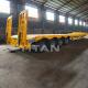 4 axle low bed trailer 100 ton  with the hydraulic ramps