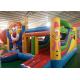 Slide Huge Commercial Bounce House Smiling Face Image Lead Free Strong Struture