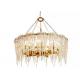 90V Polished Finish Kitchen Diameter 80 / 100cm Crystal Pendant Light