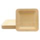 9 Inch Environmentally Friendly Biodegradable Square Bamboo Plate For Wedding Hotel