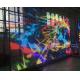 Large P10 Transparent LED Video Wall , Glass Advertising LED Display Screen