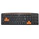 Wired Multimedia Keyboard Waterproof Plug-and-play USB Connectivity 16 Customizable Shortcut Keys Lightweight Build