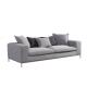 KD metal base fabric sofa high density pure foam seat cushions superior fiber filling pillows