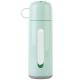 Unbreakable Plastic Cover Portable Glass Water Bottles With Drink Cup