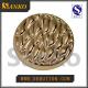 2015 new fashion gold color alloy metal button for jackets