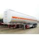 Carbon Steel 54000 Fuel Tanker Trailer For Palm Oil Transportation