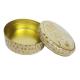 0.23mm Gold Tin Round Tin Box Small Metal Containers with Lids Tin Packaging