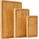 Natural Environmentally Cutting Bamboo Boards With Groove