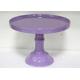 Customized Color Ceramic Cake Stand Footed Dessert Dolomite Platter For Wedding Party