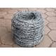 Galvanized Steel Barbed Wire For Protecting Vineyard 2mm Diameter 15mm Barb