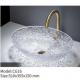 Crystal Glass Transparent Wash Basin Countertop Art Hotel Bathroom