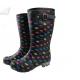 Women fashion rain boots，waterproof hunting boots pvc Gumboots