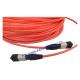 MPO Multi Mode Fiber Optic Patch Cable Low Insertion Loss For FTTX