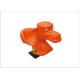 Tiny Size Orange Playground Spring Rider LLDPE Non Toxic Material KP-F016