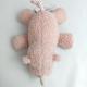 Customized PP Cotton Stuffed Animal Toys Plush Little Pink Rhinoceros