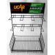 Desktop Commercial 8 Hooks Metal Store Display Rack For Hanging / Storage Small Items