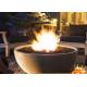 Factory price outdoor real flame  bbq round fire gas fireplace stove