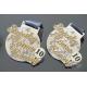 3D Earth Glitter Color Custom Silver Sports Medal , Bespoke Metal Running Medallion
