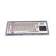 Super Slim Symbol Industrial Metal Keyboard Water Proof Touchpad USB / PS2 Interface