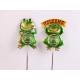 Metal Frog Solar Powered Decorative Item With Small / Medium Size