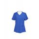 170 GSM 95% Polyester 5% Spandex Blue Medical Uniform Scrubs 4 Way Stretch