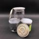 Food Grade Empty Clear Plastic Jars Storage Container PET Mason Jar BPA Free Plastic Jar With Plastic Cap