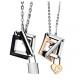 New Fashion Tagor Jewelry 316L Stainless Steel couple Pendant Necklace TYGN309