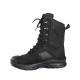 Metal Eyelets Anti Slip Mesh Lining for Industrial Applications Black Genuine Leather Outdoor Boots