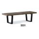 America style 2 seater wooden bench furniture
