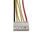 IDE Male To Dual SATA Cable Wire Harness 4 Pin 15 Pin 15cm